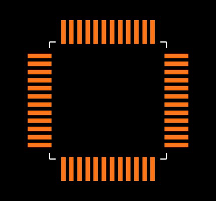 TLV320AIC24IPFB Footprint