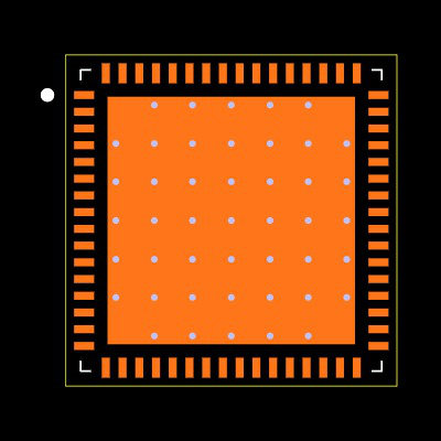 TLV320AIC3268IRGCT Footprint