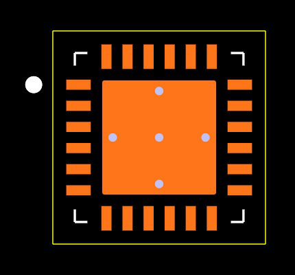 TLV320DAC3203IRGER Footprint