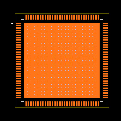 TMS320C6745DPTPA3 Footprint
