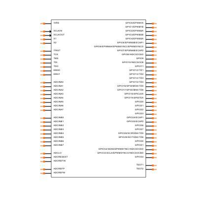 TMS320F28016PZA Symbol