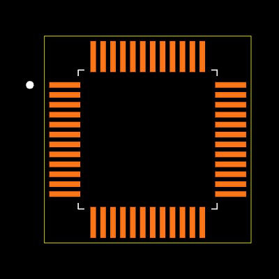 TMS320F28022PTT Footprint