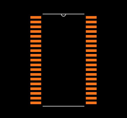 TMS320F28027DAS Footprint