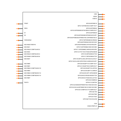 TMS320F28033PAGT Symbol
