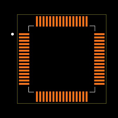 TMS320F28034PAGS Footprint