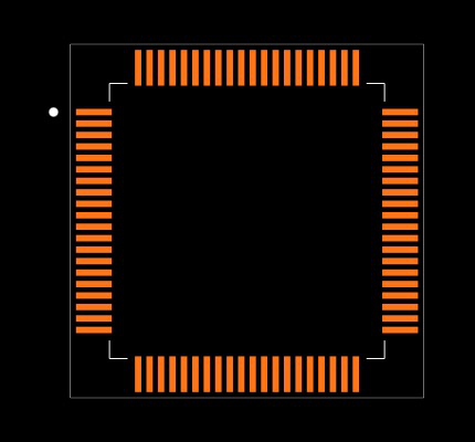 TMS320F28063PNT Footprint