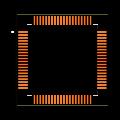 TMS320F28067PNT Footprint