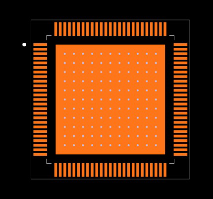 TMS320F28075PZPS Footprint