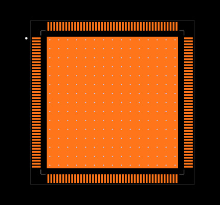 TMS320F28375DPTPT Footprint