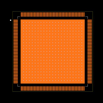 TMS320F28377DPTPEP Footprint