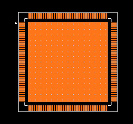 TMS320F28378DPTPS Footprint