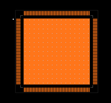 TMS320F28379DPTPQ Footprint