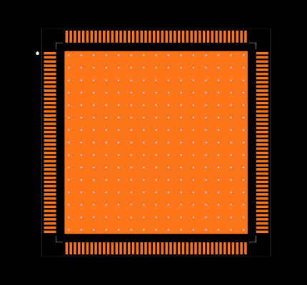 TMS320F28379DPTPT Footprint