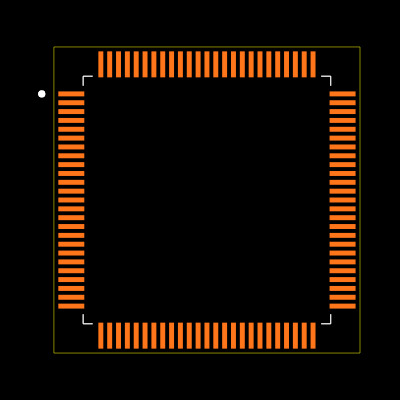 TMS320LF2406APZAR Footprint
