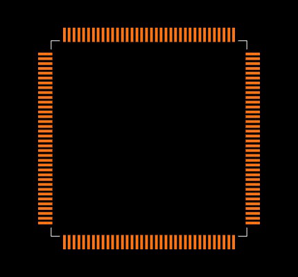 TMS320LF2407APGES Footprint