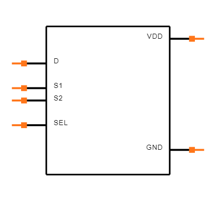 TMUX1237DCKR Symbol