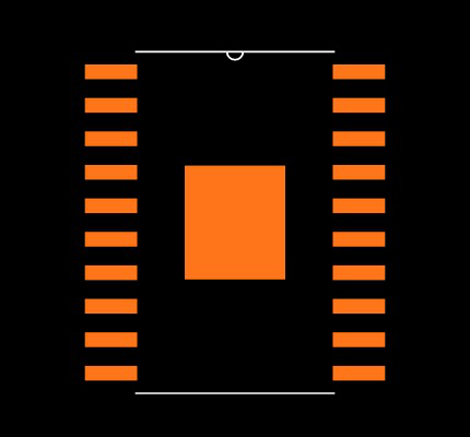 TPA1517DWPRG4 Footprint