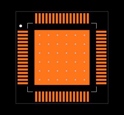 TPA3107D2PAPRG4 Footprint