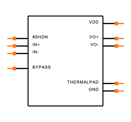 TPA6211A1DRB Symbol