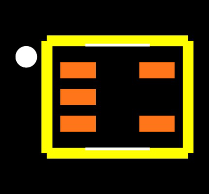 TPD2E001DRLRG4 Footprint