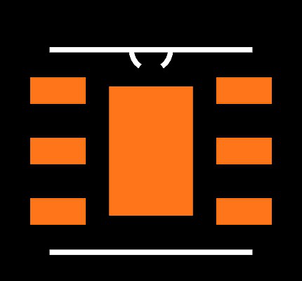 TPD2E001DRSR Footprint