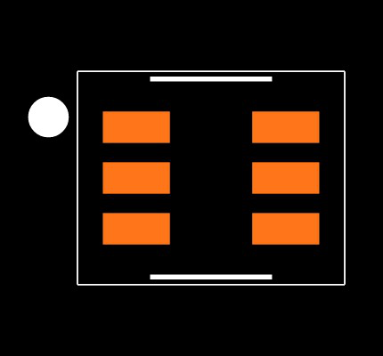 TPD4E001DRLRG4 Footprint