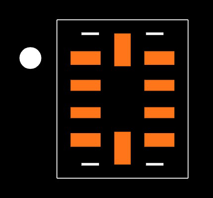 TPD6E001RSER Footprint