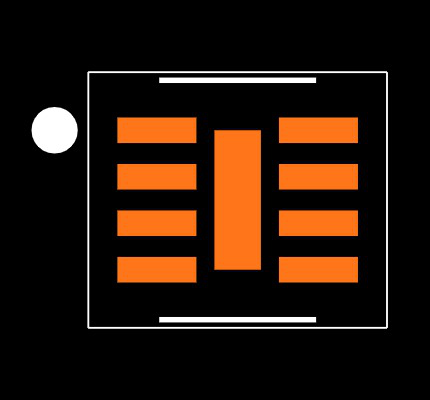 TPD8E003DQDR Footprint
