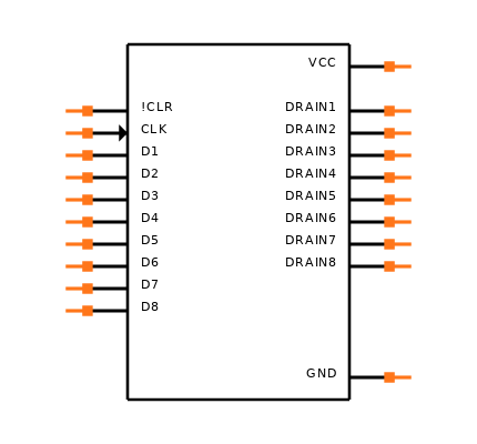 TPIC6273DWG4 Symbol