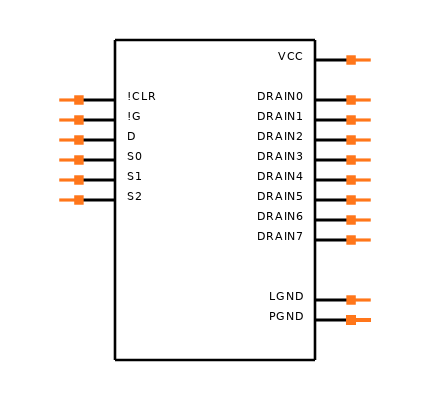TPIC6A259DWG4 Symbol