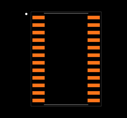 TPIC6A595DW Footprint