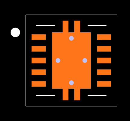 TPS16412DRCR Footprint