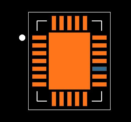 TPS26600RHFR Footprint