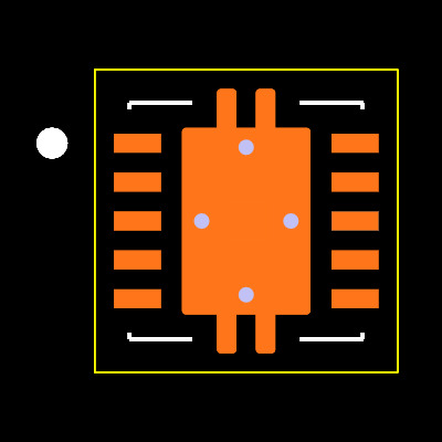 TPS26621DRCT Footprint