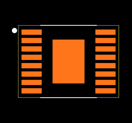 TPS2H160AQPWPRQ1 Footprint
