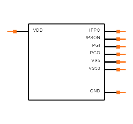 TPS3510D Symbol