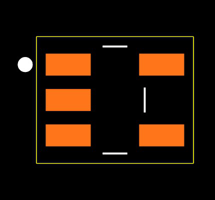 TPS3840DL42DBVR Footprint