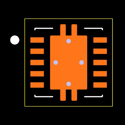 TPS3850G33DRCR Footprint
