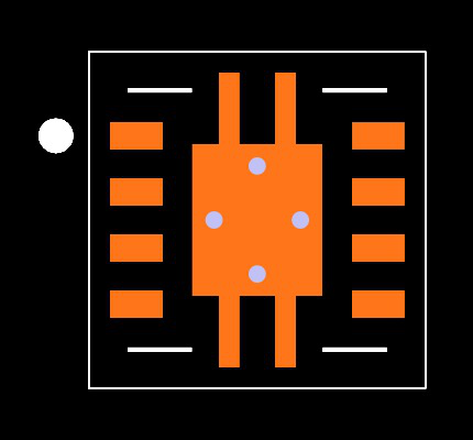 TPS3851H30EDRBT Footprint