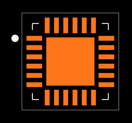 TPS40100RGER Footprint