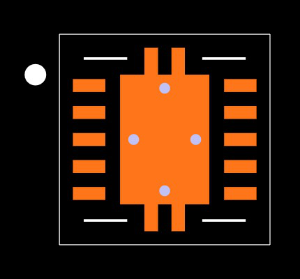 TPS51113DRCR Footprint