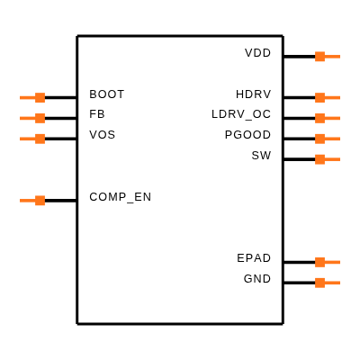TPS51163DRCR Symbol