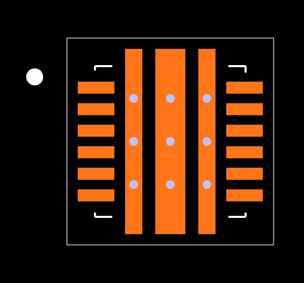 TPS54020RUWR Footprint