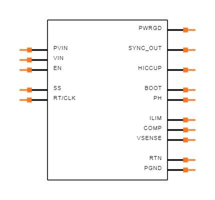 TPS54020RUWR Symbol
