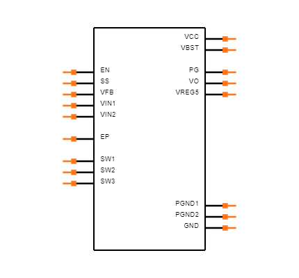 TPS54226RGTR Symbol