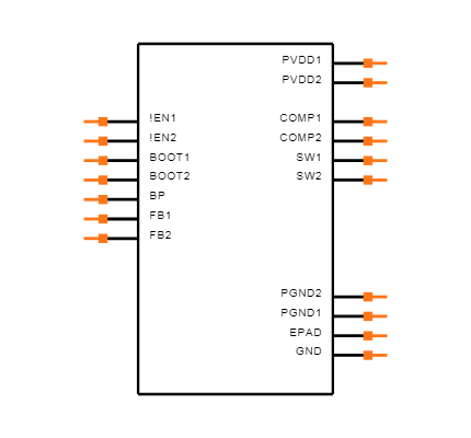TPS54290PWPR Symbol