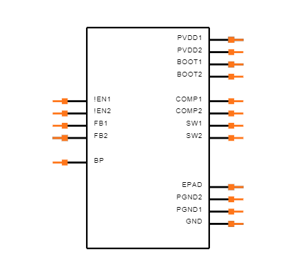 TPS54292PWPR Symbol