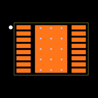 TPS542941PWPR Footprint