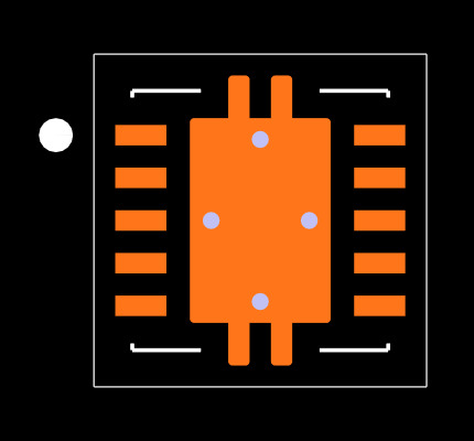 TPS54327DRCT Footprint