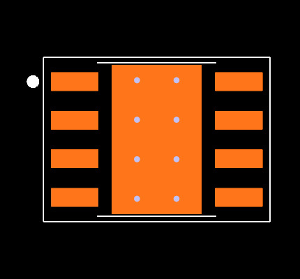 TPS54329DDAR Footprint